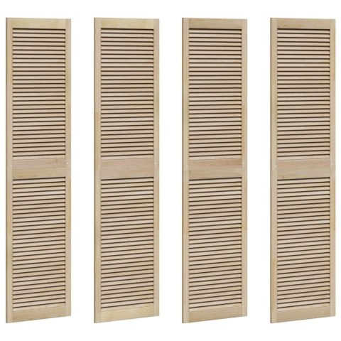 VidaXL Drzwi do szafki z drzwiami 4 pcs Naturalny 201 x 2,1 x 49,5 cm