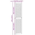 VidaXL Drzwi do szafki z drzwiami 4 pcs Naturalny 201 x 2,1 x 49,5 cm