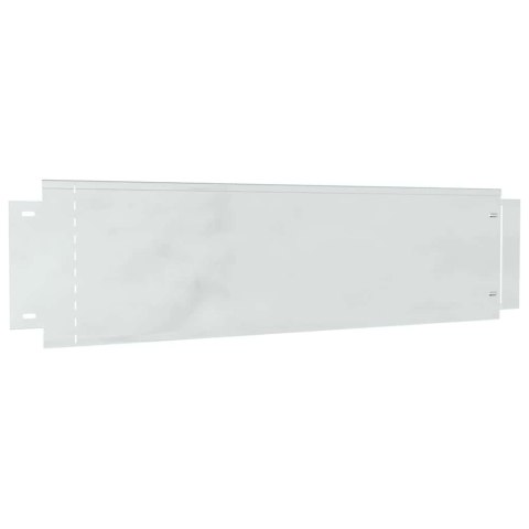 VidaXL Obrzeża trawnikowe 20 pcs Srebrny 100 x 25 x 0,07 cm