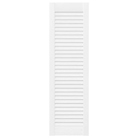 VidaXL Drzwi do szafek żaluzjowe 2 szt. Białe 99x29,5 cm