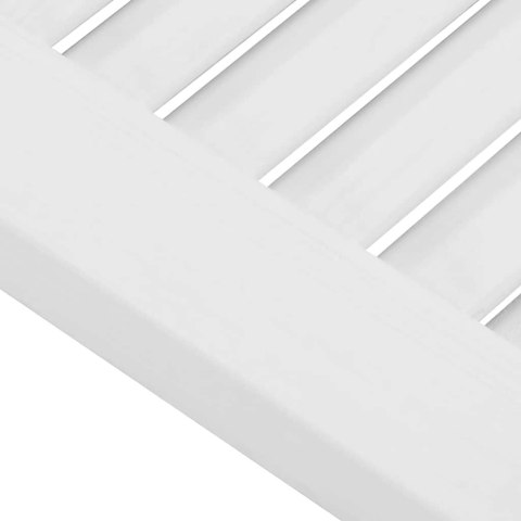 VidaXL Drzwi do szafek żaluzjowe 2 szt. Białe 99x29,5 cm