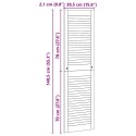 VidaXL Drzwi do szafki 2 pcs Naturalny 140,5 x 2,1 x 39,5 cm