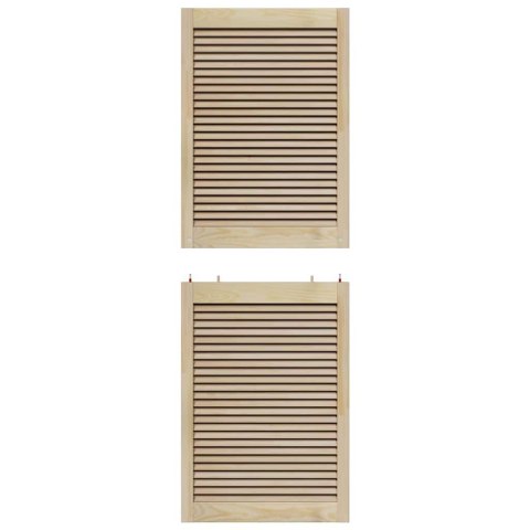 VidaXL Drzwi do szafki z drzwiami 2 pcs Naturalny 170 x 2,1 x 59,5 cm