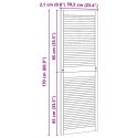 VidaXL Drzwi do szafki z drzwiami 2 pcs Naturalny 170 x 2,1 x 59,5 cm