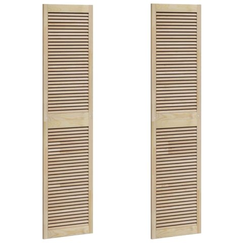 VidaXL Drzwi do szafki z drzwiami 2 pcs Naturalny 201 x 2,1 x 49,5 cm