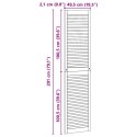 VidaXL Drzwi do szafki z drzwiami 2 pcs Naturalny 201 x 2,1 x 49,5 cm