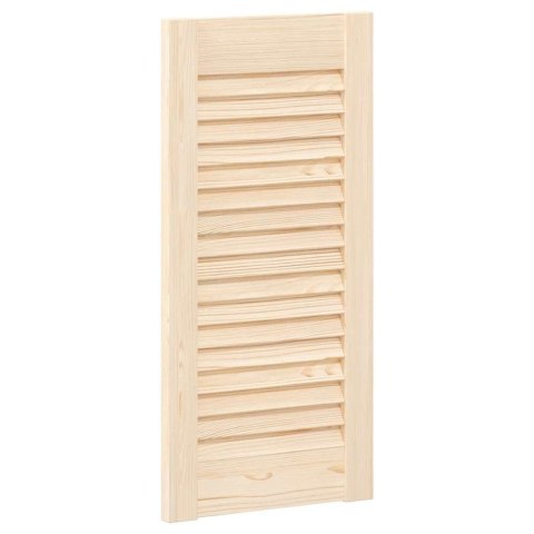 VidaXL Drzwi szafkowe z żaluzją 61,5x29,5 cm lite drewno sosnowe