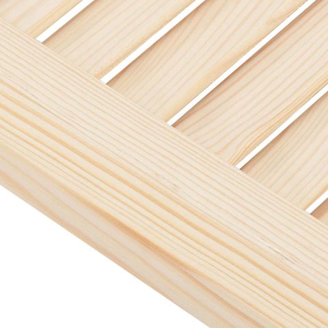 VidaXL Drzwi szafkowe z żaluzją 61,5x29,5 cm lite drewno sosnowe