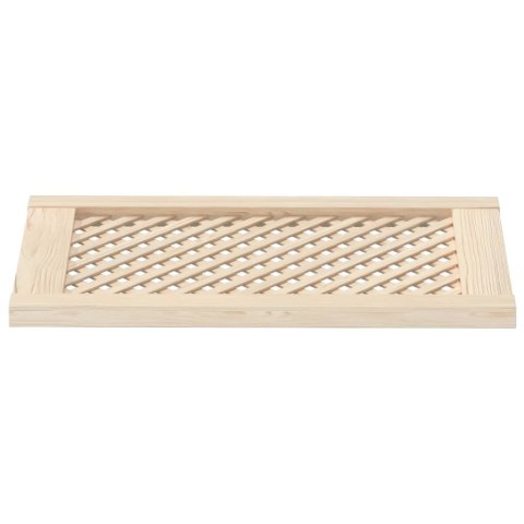 DRZWICZKI DO SZAFKI Z KRATKĄ MEBLOWE 2 SZT 39,5X69 CM LITE DREWNO SOSNOWE