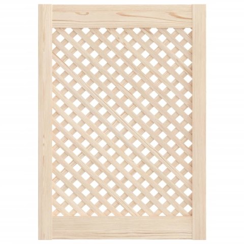 DRZWICZKI DO SZAFKI Z KRATKĄ 2 SZT 49,5X69 CM LITE DREWNO SOSNOWE ZESTAW