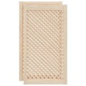 DRZWICZKI DO SZAFKI Z KRATKĄ 2 SZT 49,5X99 CM LITE DREWNO SOSNOWE MEBLOWE