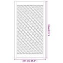 DRZWICZKI DO SZAFKI Z KRATKĄ 2 SZT 49,5X99 CM LITE DREWNO SOSNOWE MEBLOWE