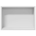 VidaXL Nisza prysznicowa Biały 30 x 20 x 9,5 cm Stal nierdzewna
