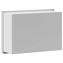 VidaXL Nisza prysznicowa Biały 30 x 20 x 9,5 cm Stal nierdzewna