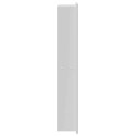 VidaXL Nisza prysznicowa Biały 60 x 20 x 9,5 cm Stal nierdzewna
