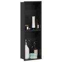 VidaXL Nisza prysznicowa Czarny 60 x 20 x 9,5 cm Stal nierdzewna