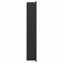 VidaXL Nisza prysznicowa Czarny 60 x 20 x 9,5 cm Stal nierdzewna