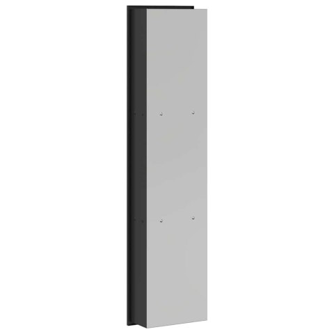 VidaXL Nisza prysznicowa Czarny 90 x 20 x 9,5 cm Stal nierdzewna