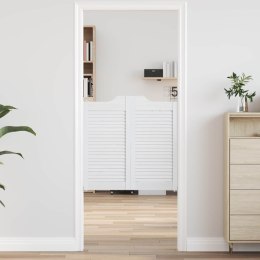 VidaXL Drzwi wahadłowe Biały 80 x 40 cm Lite drewno sosnowe