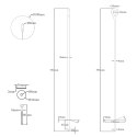VidaXL Kotwa ziemna 6 pcs srebrny Ø10 x 60 cm Galwanizowany metal