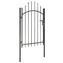 BRAMA OGRODOWA WOERDEN, STAL, 1X1,5 M, CZARNA