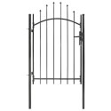 BRAMA OGRODOWA WOERDEN, STAL, 1X1,5 M, CZARNA