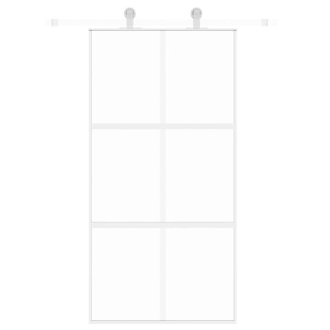 VidaXL Drzwi przesuwne, złote, 102,5x205cm, szkło hartowane, aluminium