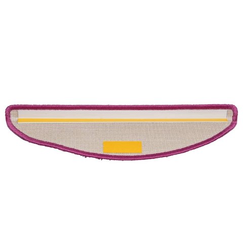 VidaXL Maty na schody 10 szt. 56x17x3 cm Fioletowe półokrągłe