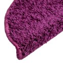 VidaXL Maty na schody 10 szt. 56x17x3 cm Fioletowe półokrągłe