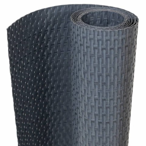 VidaXL Parawan balkonowy, antracytowy, 1000x100 cm, polirattan