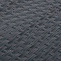 VidaXL Parawan balkonowy, antracytowy, 1000x90 cm, polirattan