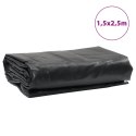 PLANDEKA PŁACHTA ANTRACYTOWA 1,5X2,5M 650 G/M²