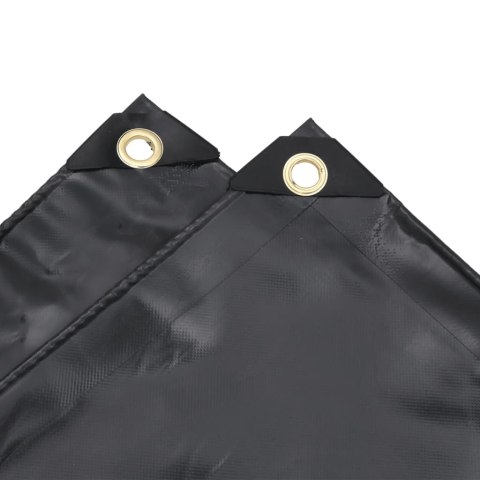 PLANDEKA PŁACHTA ANTRACYTOWA 1,5X2M 650 G/M²
