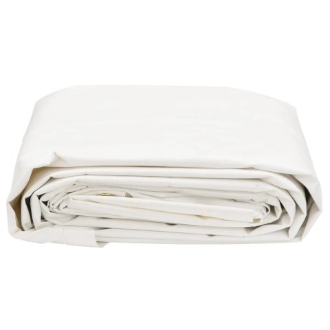 VidaXL Plandeka, biała, 1x2,5 m, 650 g/m²