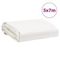 PLANDEKA PŁACHTA BIAŁA 5X7M 650 G/M²