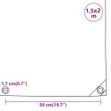 PLANDEKA PŁACHTA CZARNA 1,5X2M 650 G/M²