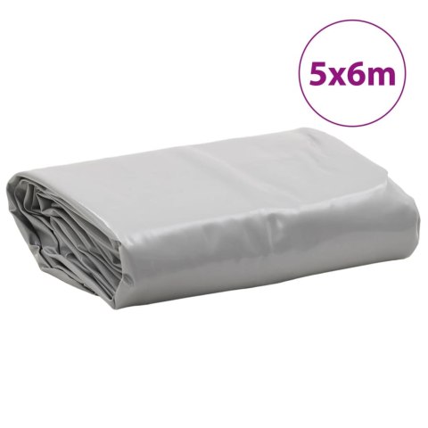 PLANDEKA PŁACHTA SZARA 5X6M 650 G/M²