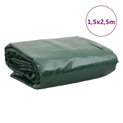 PLANDEKA PŁACHTA ZIELONA 1,5X2,5M 650 G/M²