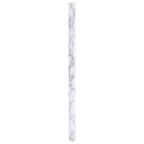 VidaXL Samoprzylepna okleina meblowa, marmurowa biel, 90x500 cm, PVC