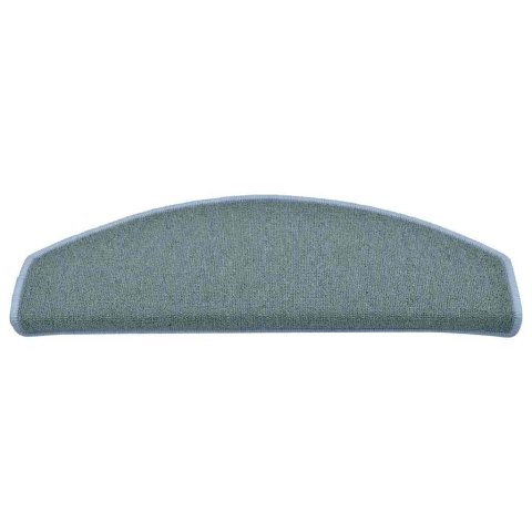 VidaXL Maty na schody 15 szt. 65x24x4 cm, niebieskie, półokrągłe, duże