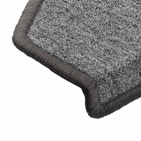 VidaXL Maty na schody 20 szt. 65x24x4 cm Ciemnoszare Półokrągłe Duże