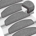 VidaXL Maty na schody 20 szt. 65x24x4 cm Ciemnoszare Półokrągłe Duże