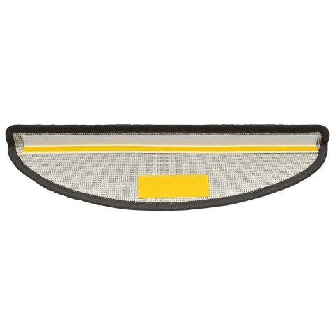 VidaXL Maty na schody 30 szt. 56x17x3 cm Ciemnoszary Półokrągły