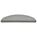 VidaXL Maty na schody 30 szt. 56x17x3 cm Jasnoszare półokrągłe
