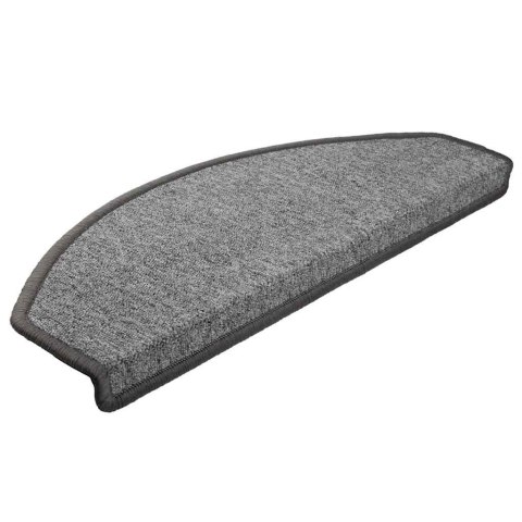 VidaXL Maty na schody 30 szt. 65x24x4 cm Ciemnoszary Półokrągły Duży