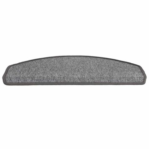 VidaXL Maty na schody 30 szt. 65x24x4 cm Ciemnoszary Półokrągły Duży