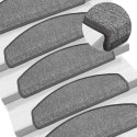 VidaXL Maty na schody 30 szt. 65x24x4 cm Ciemnoszary Półokrągły Duży