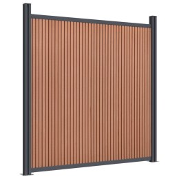PANEL OGRODZENIOWY BRĄZOWY WPC 7X7X186CM