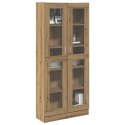 VidaXL Szafka, dąb artisan, 82,5x30,5x185 cm, materiał drewnopochodny