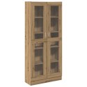 VidaXL Szafka, dąb artisan, 82,5x30,5x185 cm, materiał drewnopochodny